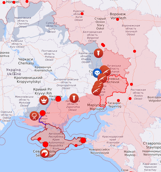 Situace na bojišti; Ukrajina, 15.4.2023